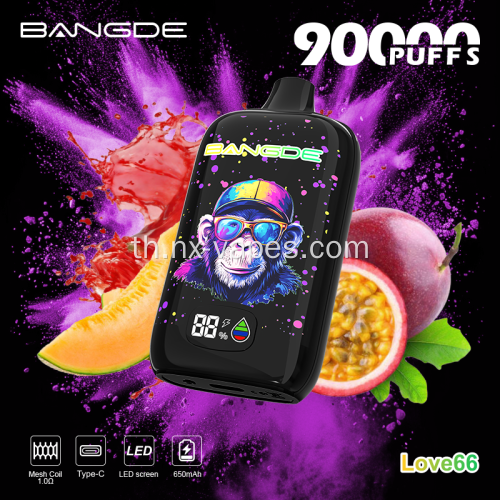 Bang DE 90000 Puffs Vape แบบใช้แล้วทิ้ง
